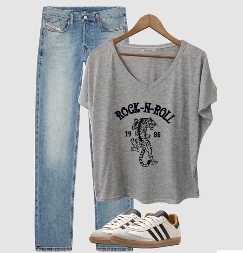 Remera Rock n roll tiger - Imagen 2