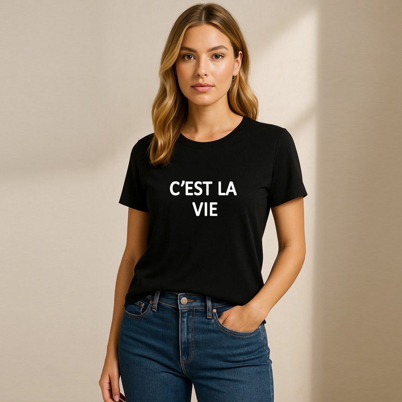 Remera C'est la vie