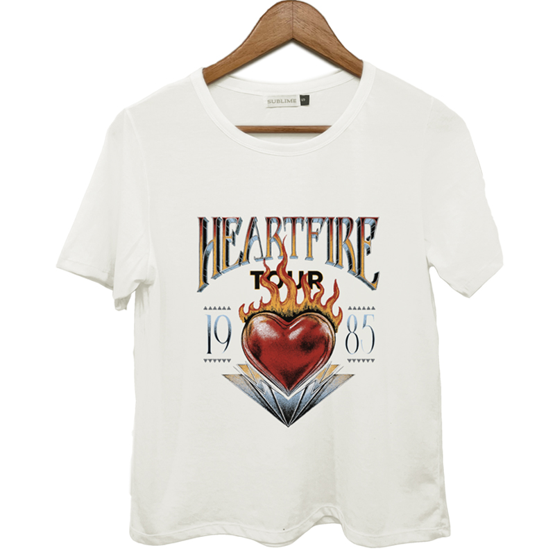 Alternative view of Remera Heart Fire