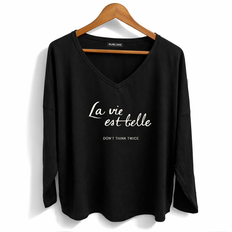 Alternative view of Remera La vie este Belle